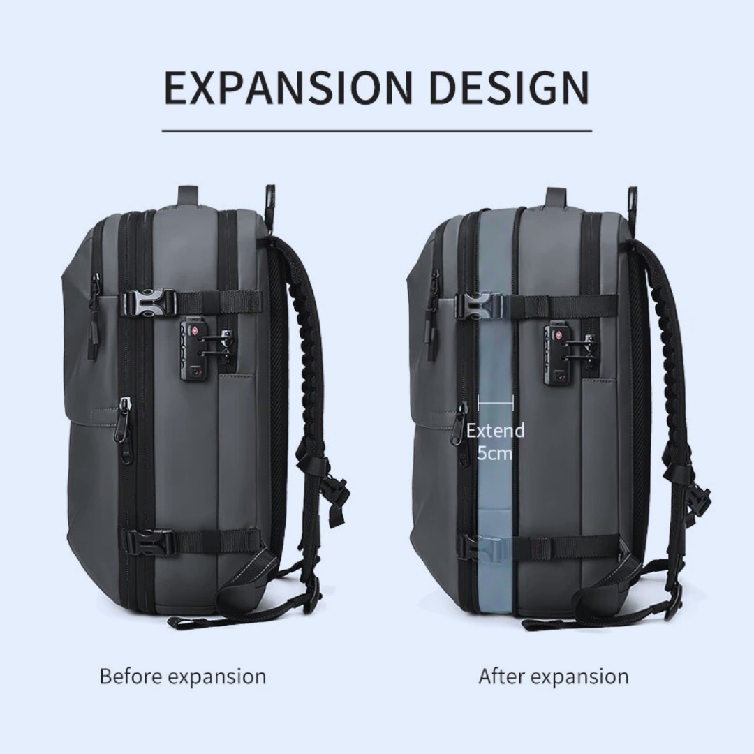 Men Travel Backpack Vacuum Compression 17 inch Laptop