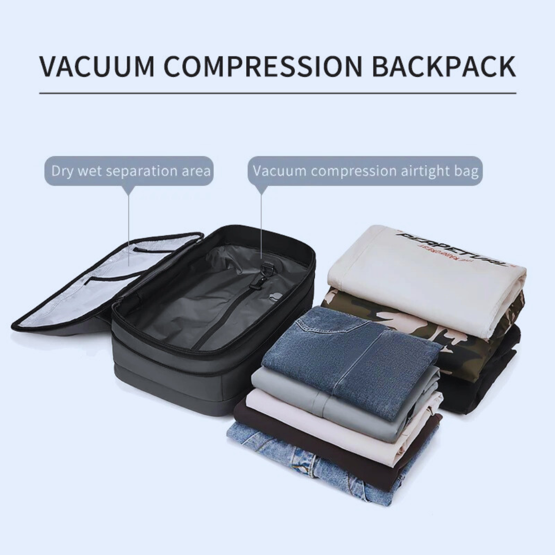 Men Travel Backpack Vacuum Compression 17 inch Laptop