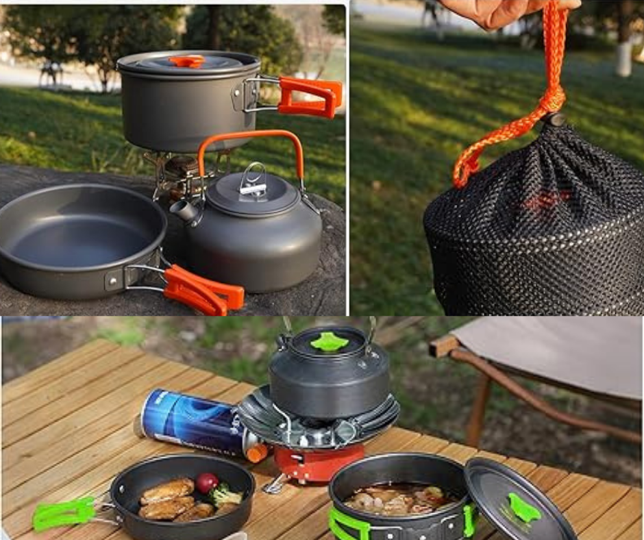 Camping Cookware Lightweight 2-3P Outdoor Set