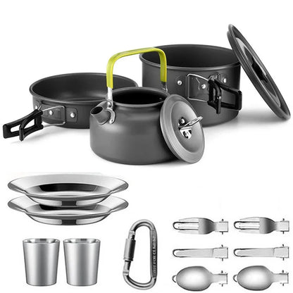 Camping Cookware Lightweight 2-3P Outdoor Set