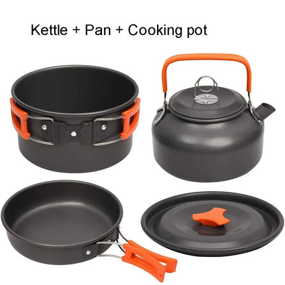 Camping Cookware Lightweight 2-3P Outdoor Set
