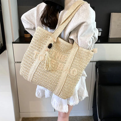French Style Straw Woven Bag