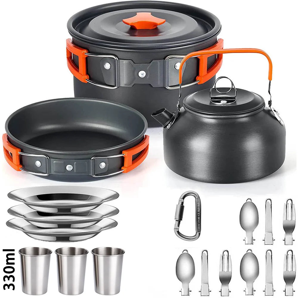 Camping Cookware Lightweight 2-3P Outdoor Set