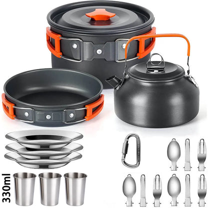 Camping Cookware Lightweight 2-3P Outdoor Set