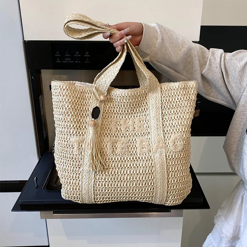 French Style Straw Woven Bag