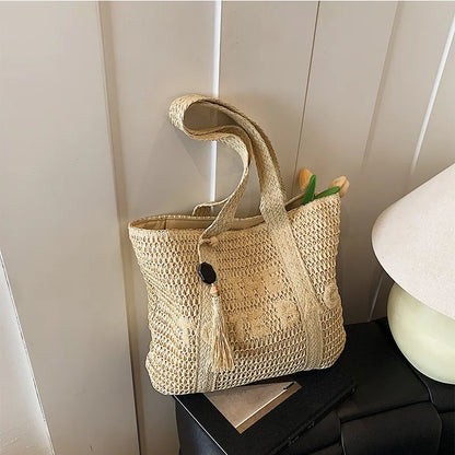 French Style Straw Woven Bag