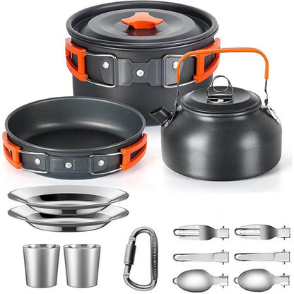 Camping Cookware Lightweight 2-3P Outdoor Set