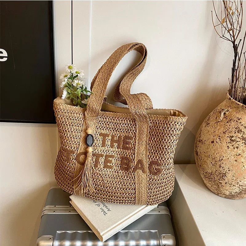 French Style Straw Woven Bag