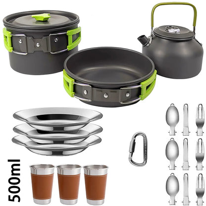 Camping Cookware Lightweight 2-3P Outdoor Set