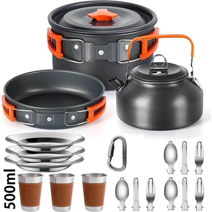 Camping Cookware Lightweight 2-3P Outdoor Set