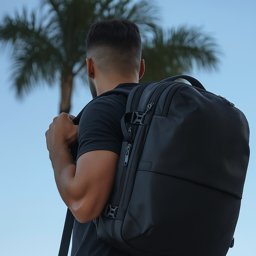 Men Travel Backpack Vacuum Compression 17 inch Laptop