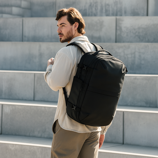 Men Travel Backpack Vacuum Compression 17 inch Laptop